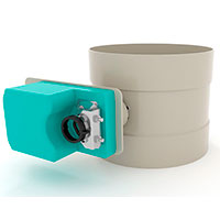 Volume control damper motorized 0º-90º
